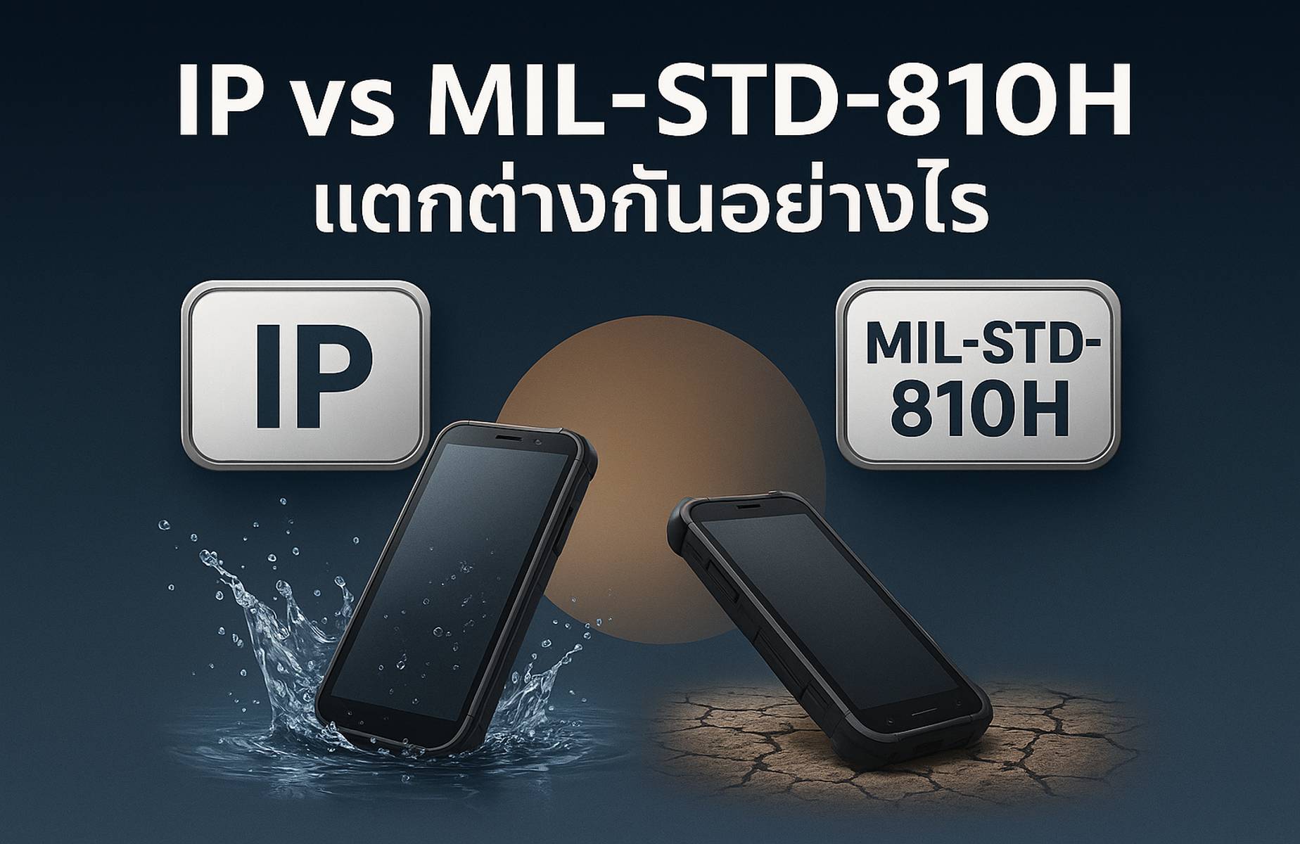 IP vs MIL-STD-810H แตกต่างกันอย่างไร? เปรียบเทียบมาตรฐานกันน้ำ กันฝุ่น และความทนทานของอุปกรณ์ปี 2025